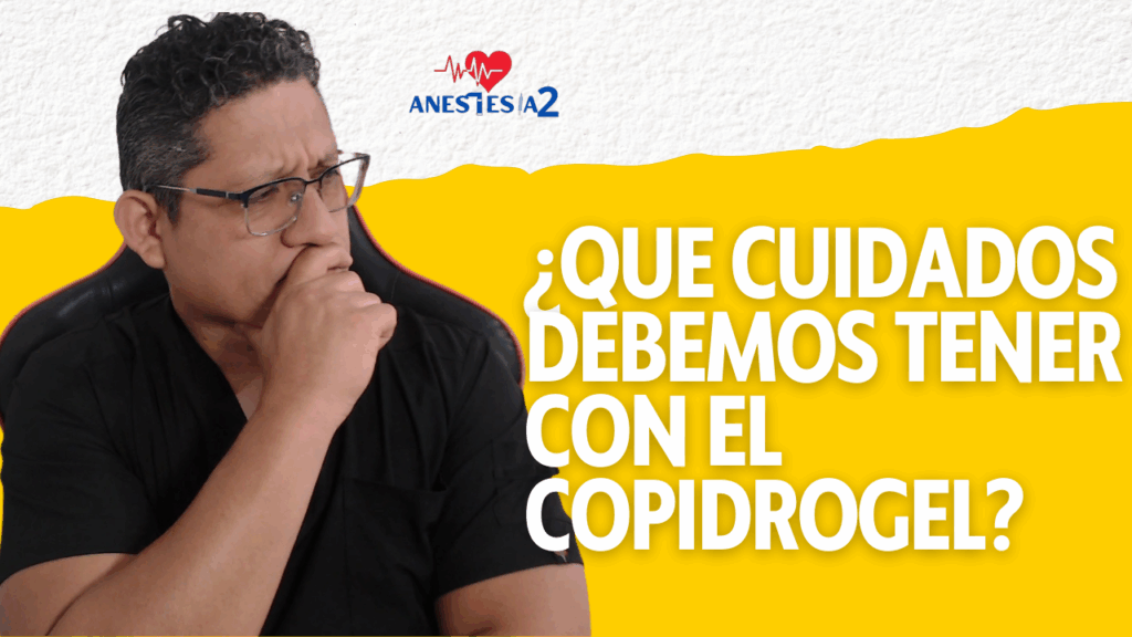 copidrogel y anestesia raquidea