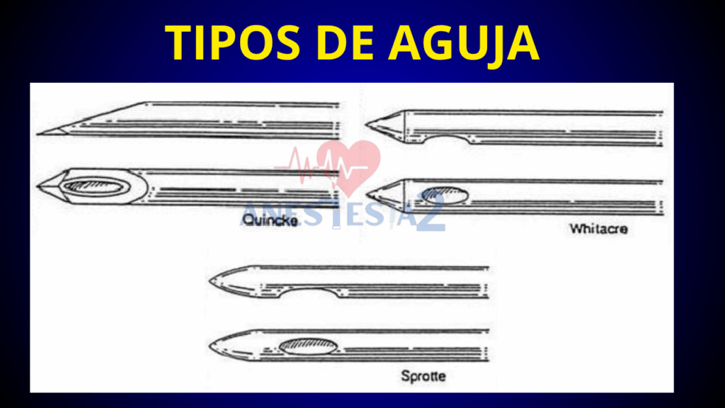 tipo de aguja espinal
