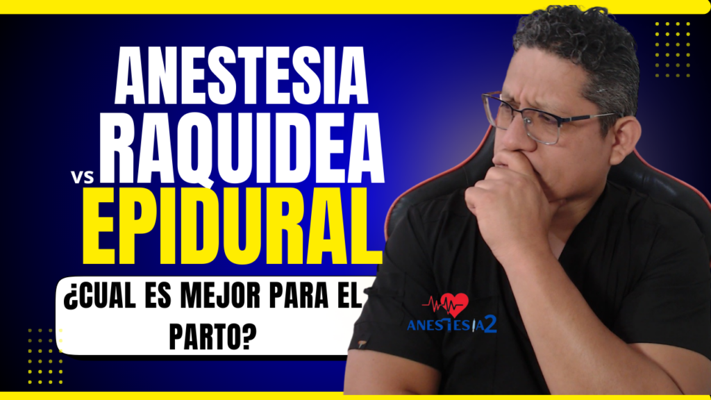 anestesia raquidea vs epidural