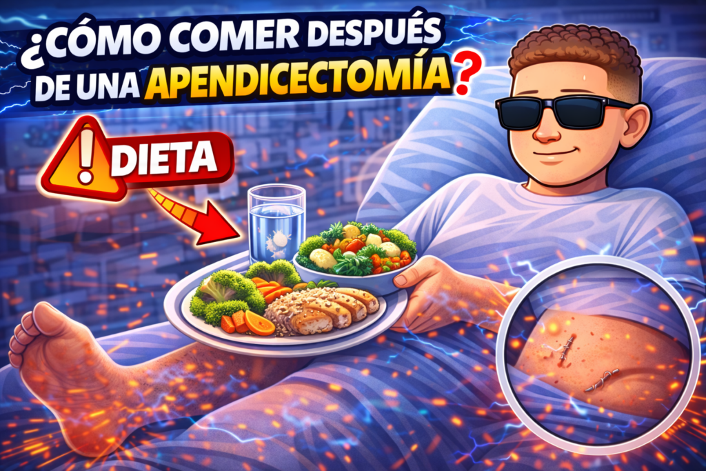 que comer después de una operación de apendicitis