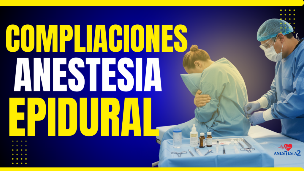 complicaciones anestesia epidural