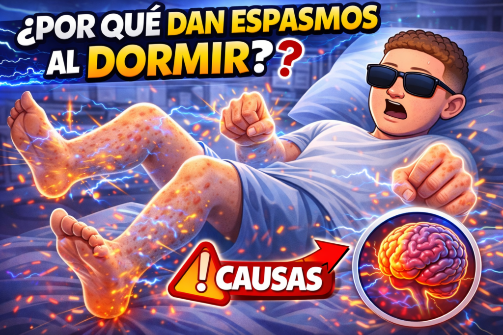 porque a los chicos les dan espasmos al dormir