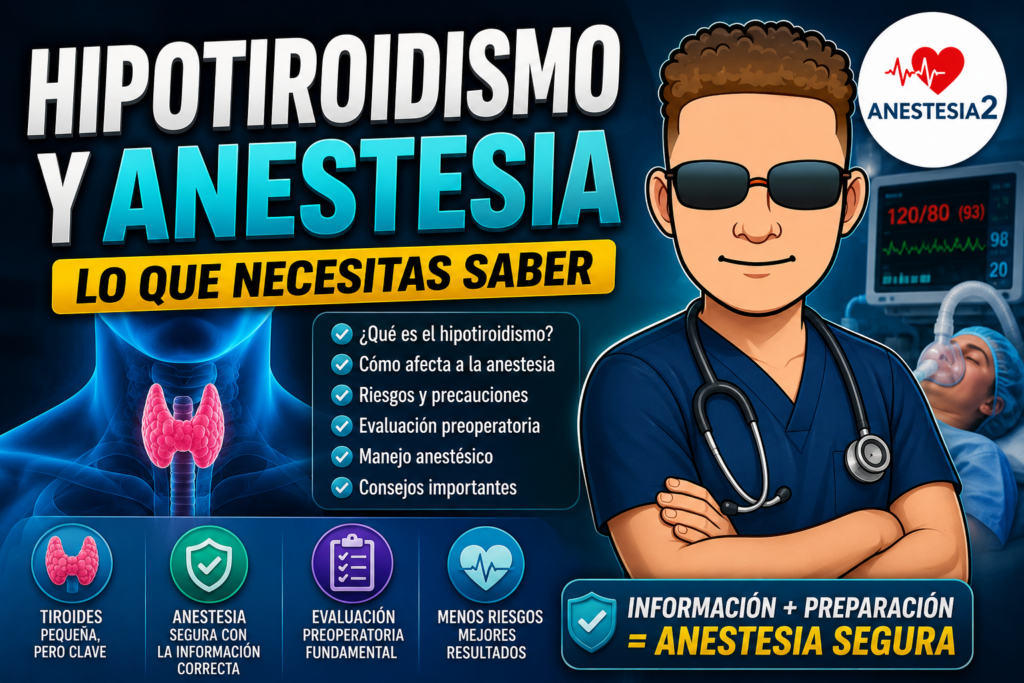 hipotiroidismo severo y anestesia