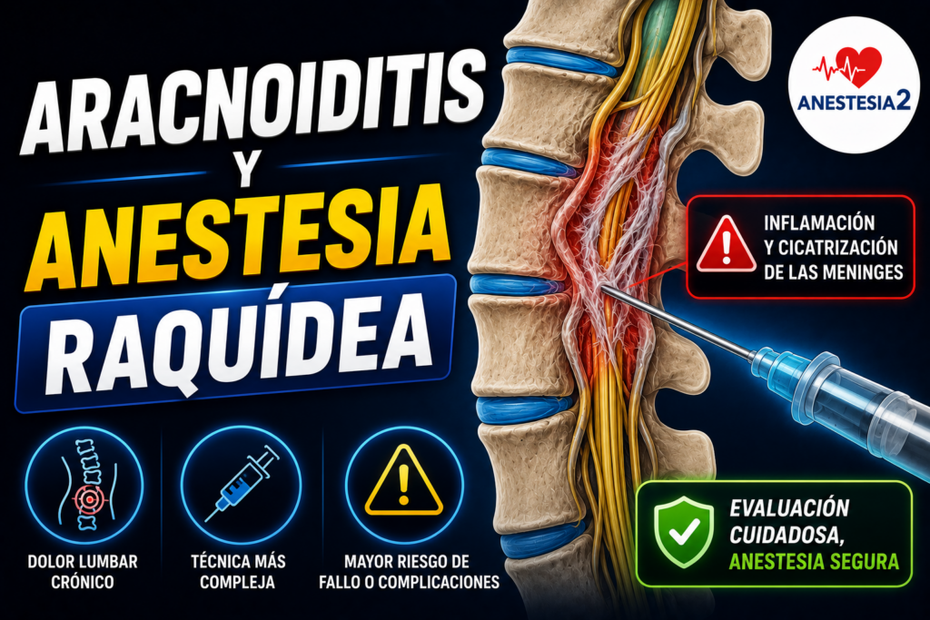 aracnoiditis y anestesia raquidea