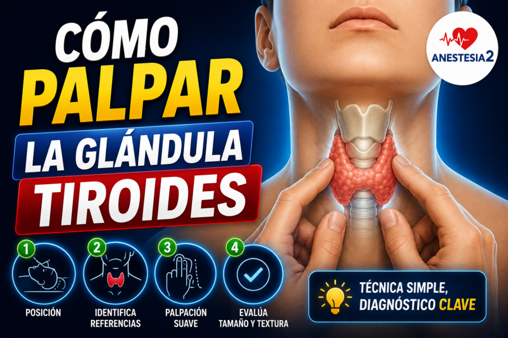 como se palpa la tiroides