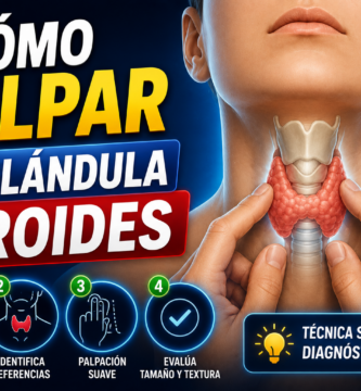 como se palpa la tiroides